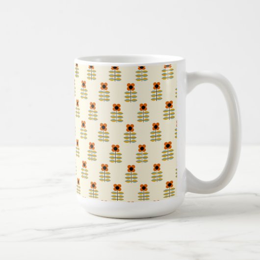 Mug Le Scandinave a inspiré le motif floral orange (Droite)