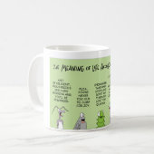 Mug Le scarabée de Dung contemple la signification de (Devant gauche)