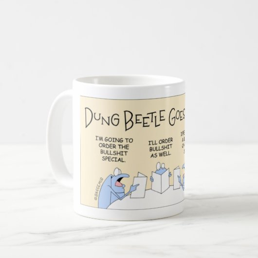Mug Le scarabée de Dung sain (Devant gauche)