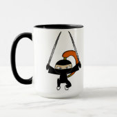Mug Le schéma 4 de Ninja de gingembre (Gauche)