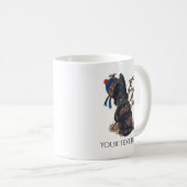 Mug Le Scottie mignon jouant des cornemuses (Devant droit)