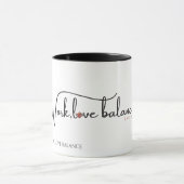 Mug Le script ÉQUILIBRE TRAVAIL AMOUR avec mini bousso (Centre)
