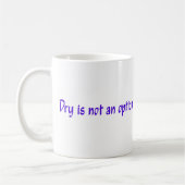 Mug Le Sec N'Est Pas Une Option Pourpre (Gauche)