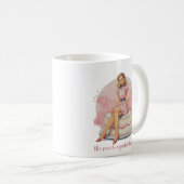 Mug « Le Secret, c'est Moi » Rétro Féminin (Devant droit)