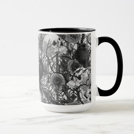 Mug Le secret de Raven. Illustration gothique sombre e (Droite)