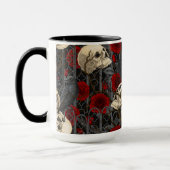 Mug Le secret de Raven. Illustration gothique sombre e (Gauche)