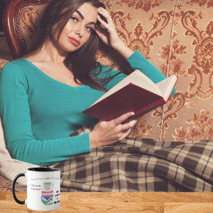 Mug Le secret d'une vie bien équilibrée, thé et un liv