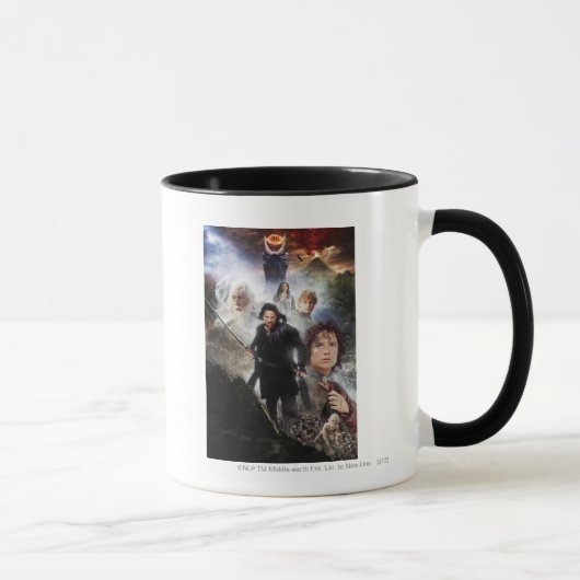 Mug LE SEIGNEUR DES ANNEAUX Caractère Collage (Droite)
