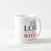 Mug Le Seigneur est avec moi Typographie chrétienne mo (Devant droit)