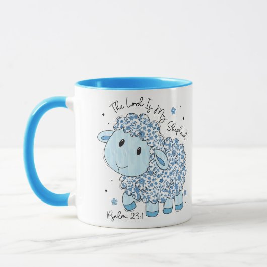 Mug Le Seigneur est mon berger - Sheep Design Christia (Gauche)