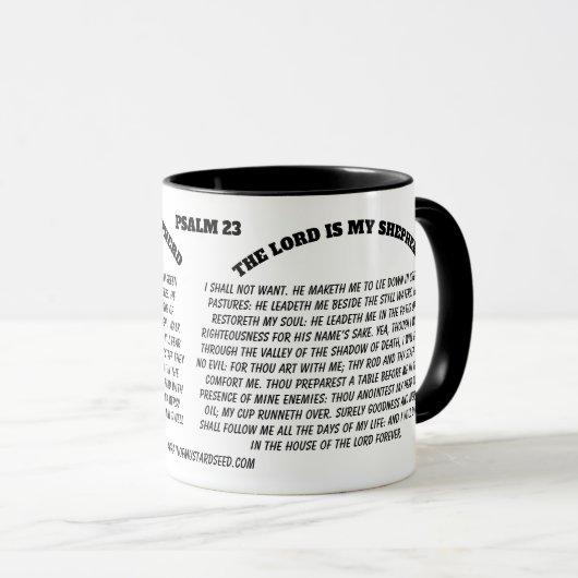 MUG LE SEIGNEUR EST MON BOUG SHEPHERD (Devant droit)