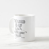 Mug Le Seigneur est mon Rocher - Ps 18:2 (Devant gauche)