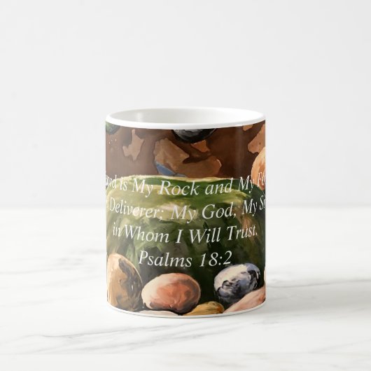 Mug Le Seigneur Est Mon Rocher; Psaumes D'Art Originau (Centre)