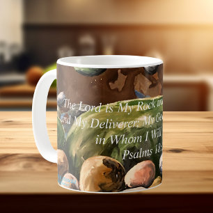 Mug Le Seigneur Est Mon Rocher; Psaumes D'Art Originau