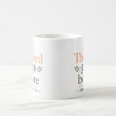 Mug Le Seigneur Marche Avant Écriture Sainte Basée sur (Centre)