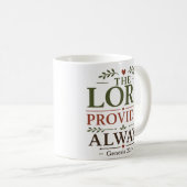 Mug Le Seigneur Pourvoit Toujours Dévozione Écriture E (Devant droit)