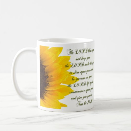 Mug Le seigneur vous bénissent et vous gardent… (Gauche)