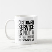 Mug Le service à la clientèle n'est pas un service (Gauche)