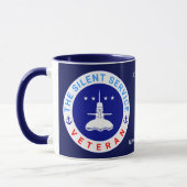 Mug Le service silencieux vétéran élégant (Gauche)