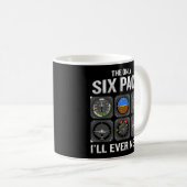Mug Le Seul Six Pack Dont J'Ai Besoin Pilote Aviator (Devant droit)