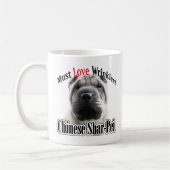 Mug Le Shar-Pei Chinois Doit Aimer Les Rondages (Gauche)