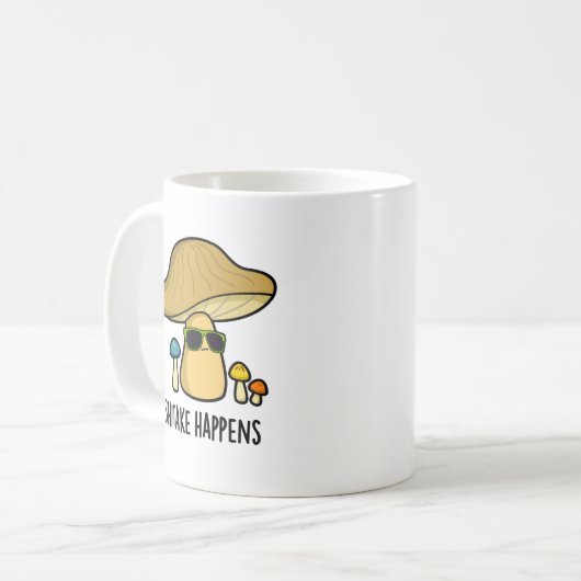 Mug Le Shitake Arrive Un Jeu De Champignons Drôle (Devant gauche)