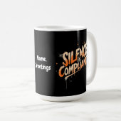 Mug Le silence est la conformité Design audacieux pour (Devant droit)