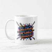Mug Le silence parle plus fort (Gauche)