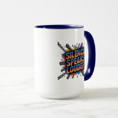Mug Le silence parle plus fort (Devant droit)