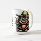 Mug Le singe de la paix (Devant droit)