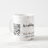 Mug Le site web mariage scanner code QR pour les détai (Devant gauche)