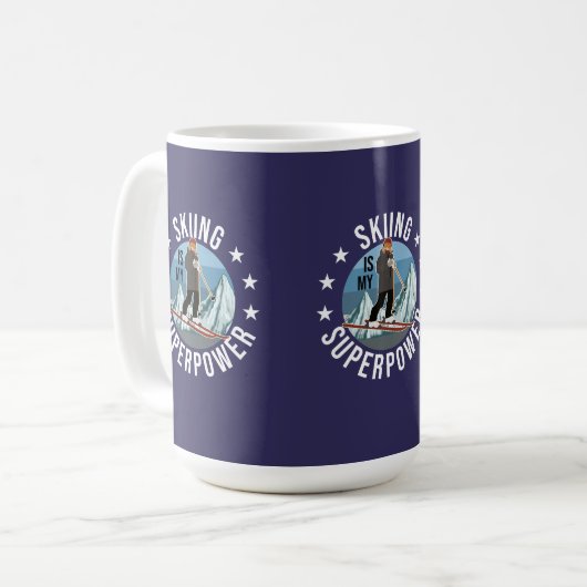Mug Le Ski Est Ma Superpuissance (Devant gauche)