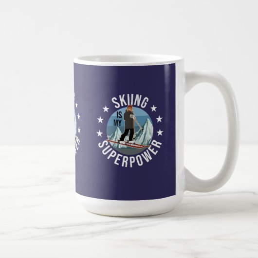 Mug Le Ski Est Ma Superpuissance (Droite)
