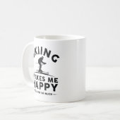 Mug Le Ski Me Rend Heureux De Vous Pas Tant (Devant gauche)