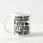 Mug Le sociologue aime les chats (Gauche)