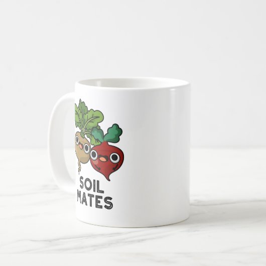Mug Le sol Mates Funky Beet Root Pun (Devant gauche)