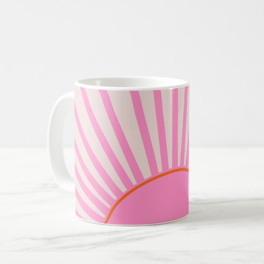Mug Le Soleil 01 Soleil rose (Devant gauche)