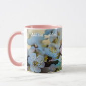 Mug Le Soleil Et Les Fleurs Japonaises D'Apricot (Gauche)
