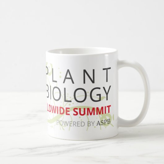 Mug Le Sommet mondial de la biologie Plante 2020 (Droite)