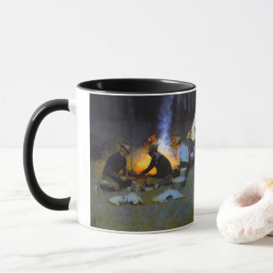 Mug Le souper des chasseurs Frederic Remington Rustiqu