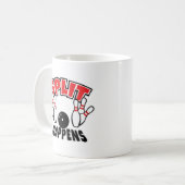 Mug Le split arrive Bowling drôle (Devant gauche)