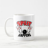 Mug Le split arrive Bowling drôle (Gauche)