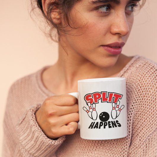 Mug Le split arrive Bowling drôle