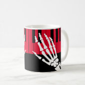 Mug Le squelette joue du piano (Devant droit)