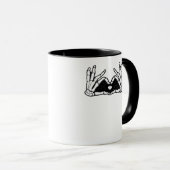 Mug Le Squelette Met La Tête D'Un Coeur (Devant droit)