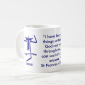 Mug Le St Francis de la citation d'Assisi (Devant gauche)