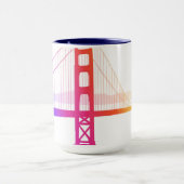 Mug Le style d'arc-en-ciel de golden gate bridge | (Centre)