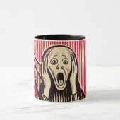 Mug Le style d'illusion d'optique Scream MUNCH BAUHAUS (Centre)