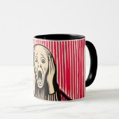Mug Le style d'illusion d'optique Scream MUNCH BAUHAUS (Devant droit)