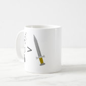 Mug Le stylo est plus puissant que l'épée (Devant gauche)